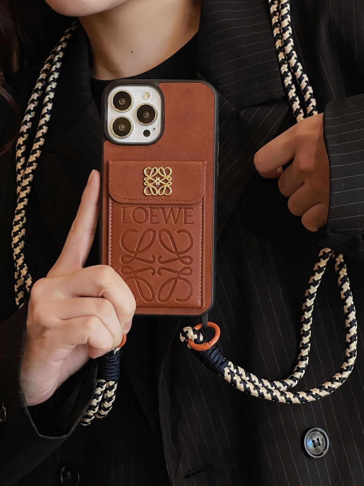 Loe カード ホルダー レザー iPhone ケース