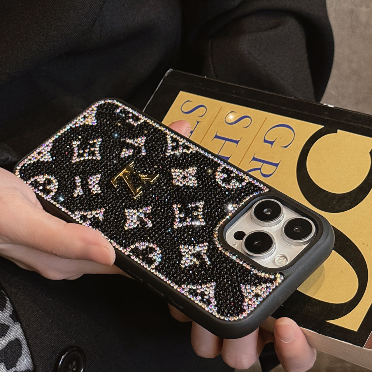 Funda para iPhone inspirada en Y - S - L holográfica con purpurina de lujo - Edición Diamond Shine