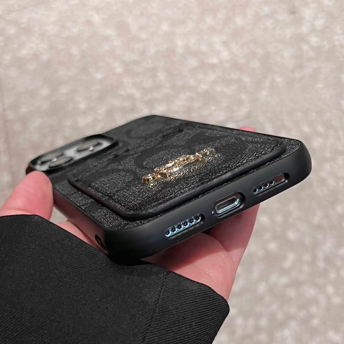 クラシック カードバッグ レザー iPhone ケース