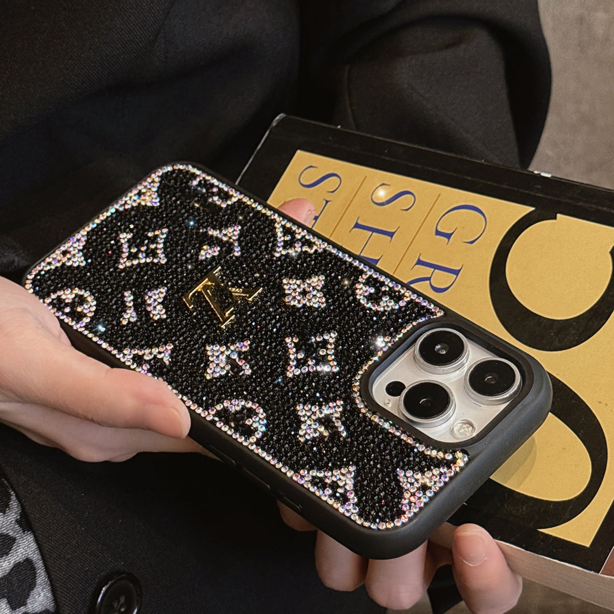 ラグジュアリーグリッターホログラフィックY-S-L-Inspired iPhoneケース – ダイヤモンドシャインエディション