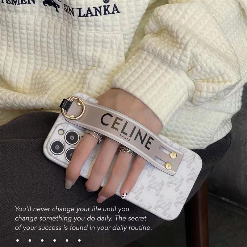 Capa para iPhone com pulseira de moda