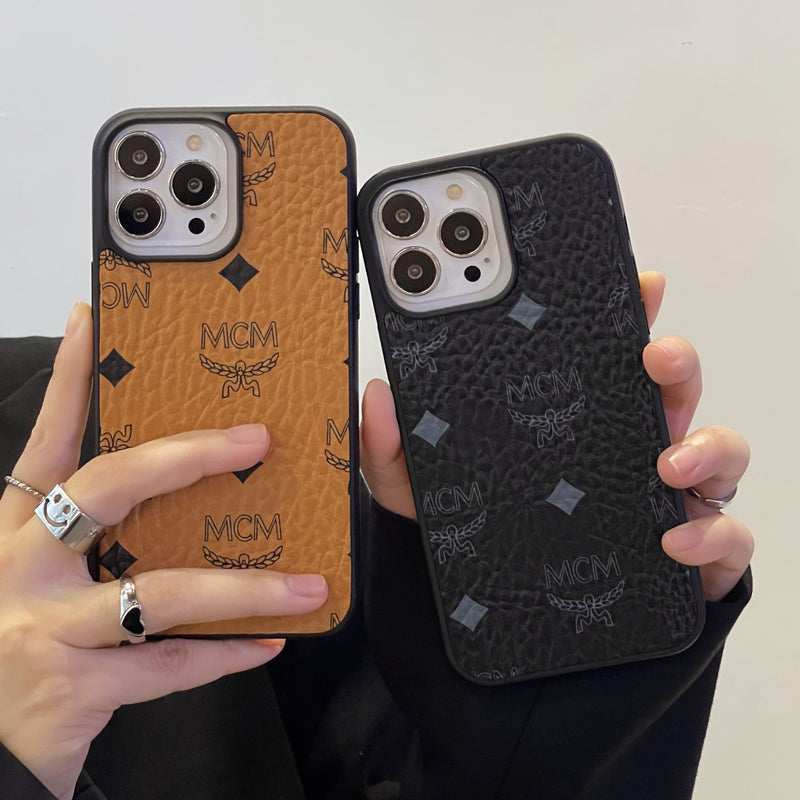 Coque iPhone MCM Noir-MCK240603