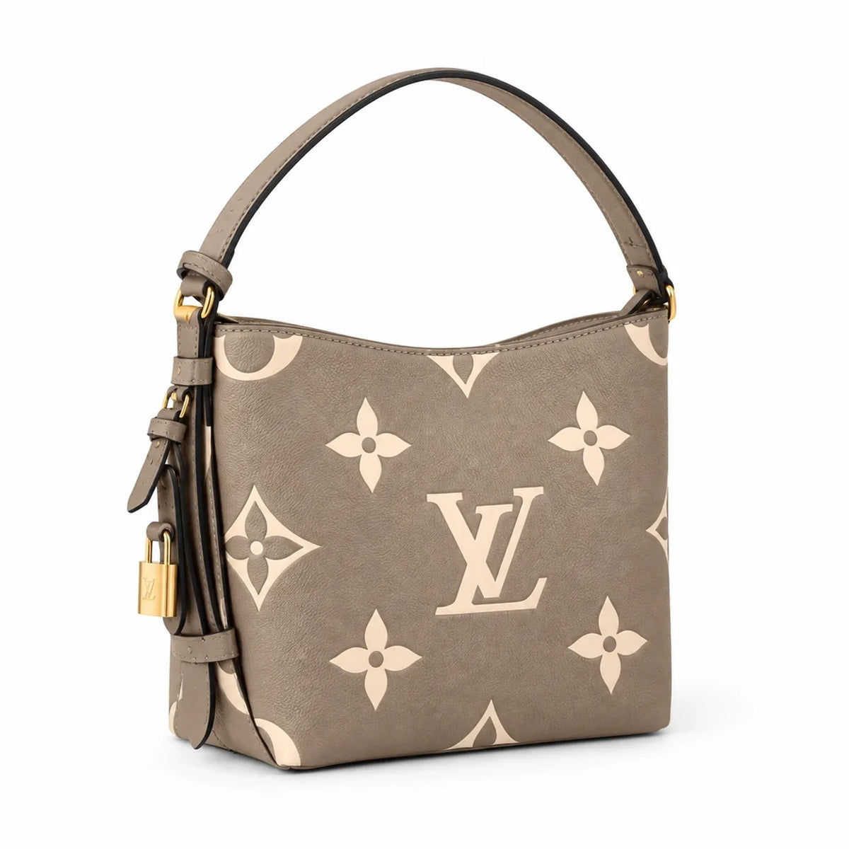 Premium Embossed Cowhide Leather Shoulder Bag