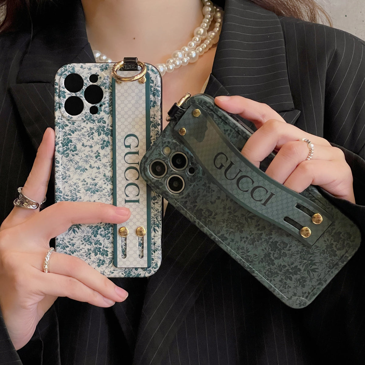 프리미엄 손목밴드 아이폰 케이스