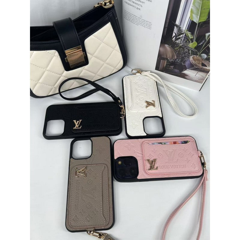 Luxe iPhone-hoesje met vier kleuren kaarttas