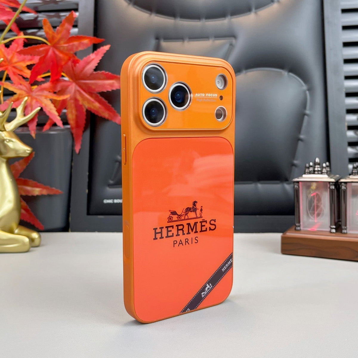 H ラグジュアリーオレンジシリーズ iPhone ケース
