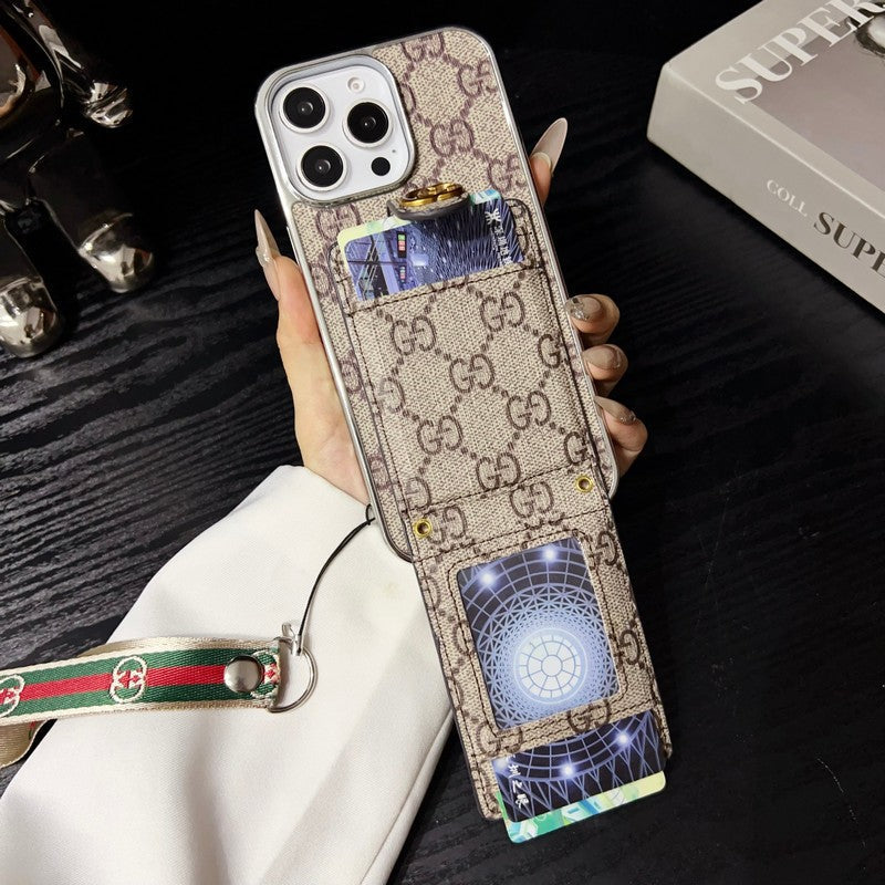 Husă premium pentru iPhone cu lanț de mână