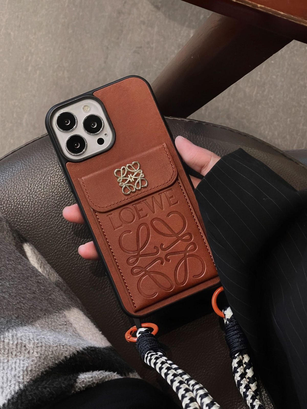 Loe カード ホルダー レザー iPhone ケース
