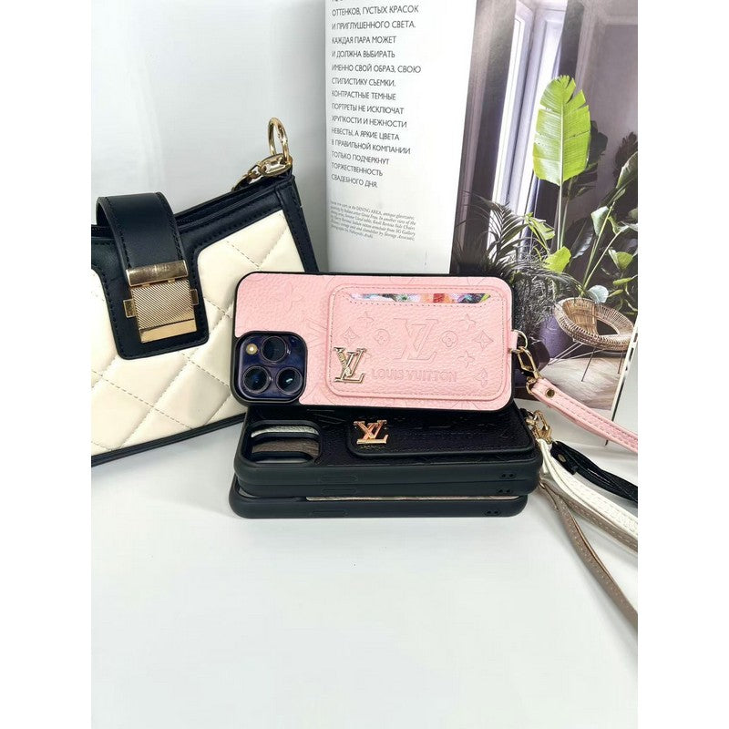 Luxe iPhone-hoesje met vier kleuren kaarttas