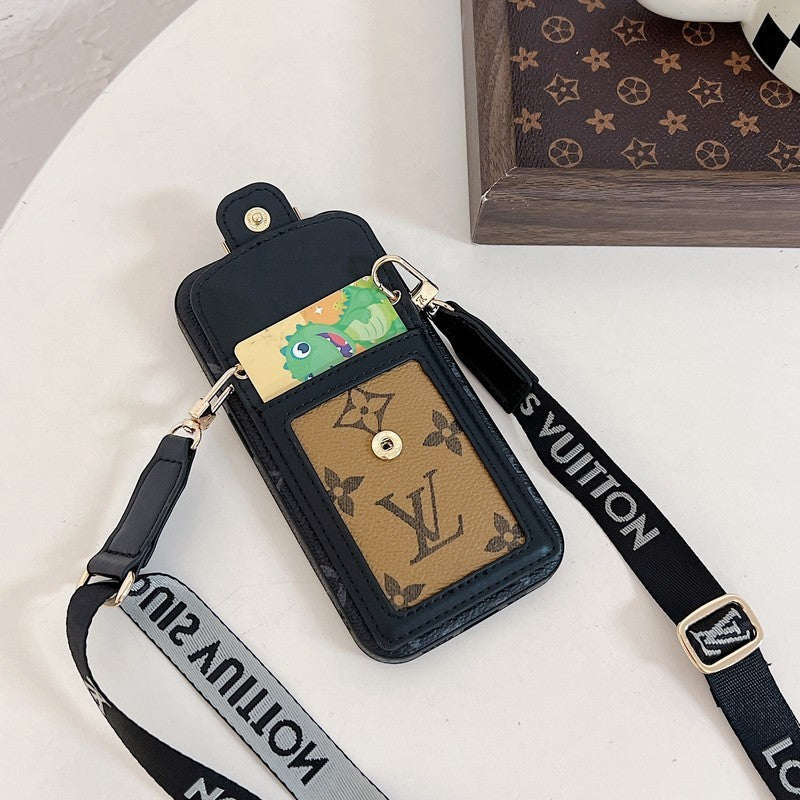 Luksus kortholder Crossbody iPhone etui