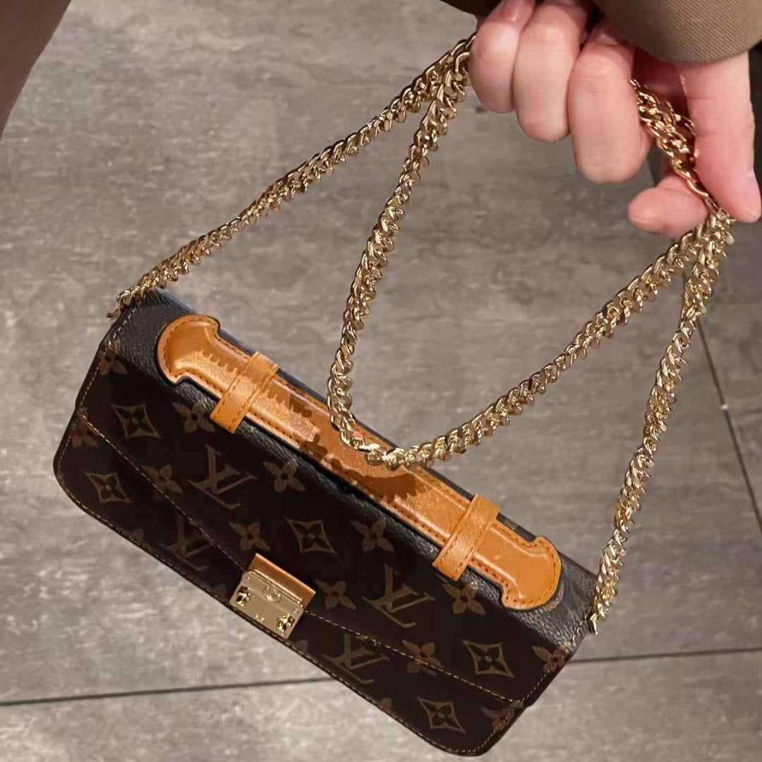 Monogram canvas tas Handheld Crossbody ketting mobiele telefoon