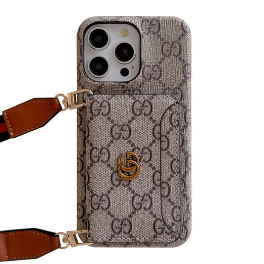 Premium Card Bag Crossbody Klassiek iPhone-hoesje