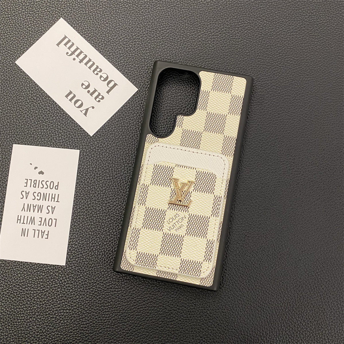 HAZĂ DE TELEFON SAMSUNG GALAXY PETITE MALLE SUPORT CARD PÂNZĂ MONOGRAMĂ