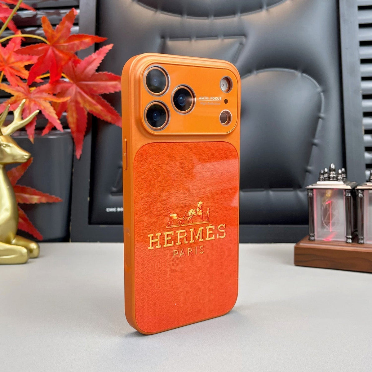 H ラグジュアリーオレンジシリーズ iPhone ケース