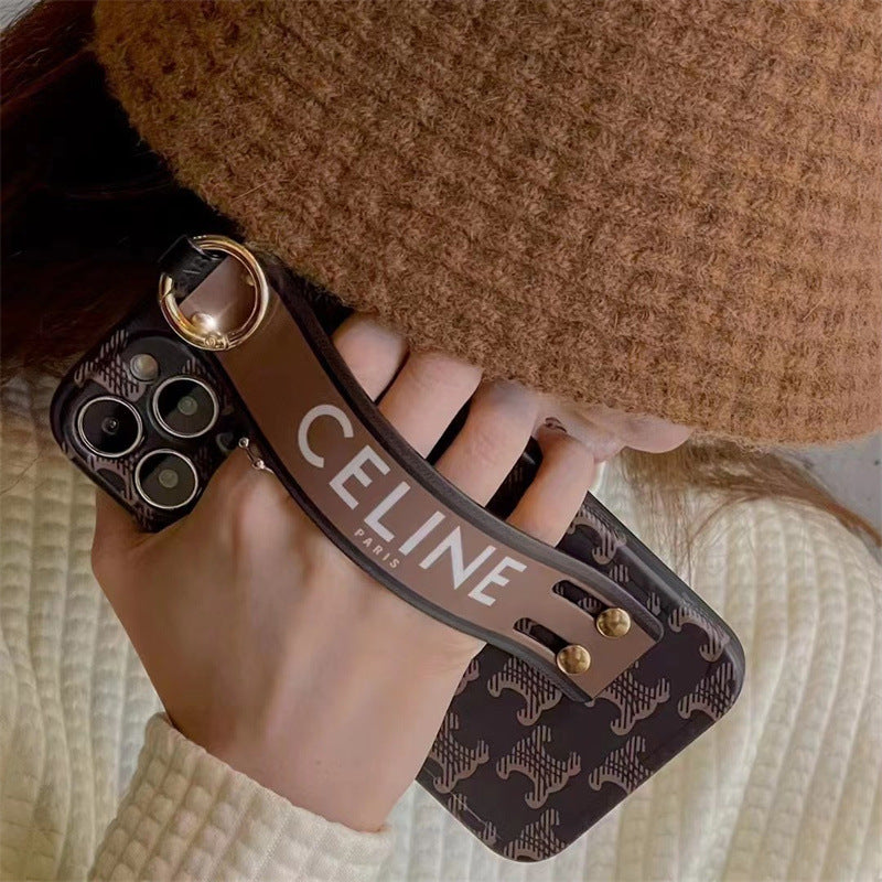 Capa para iPhone com pulseira de moda
