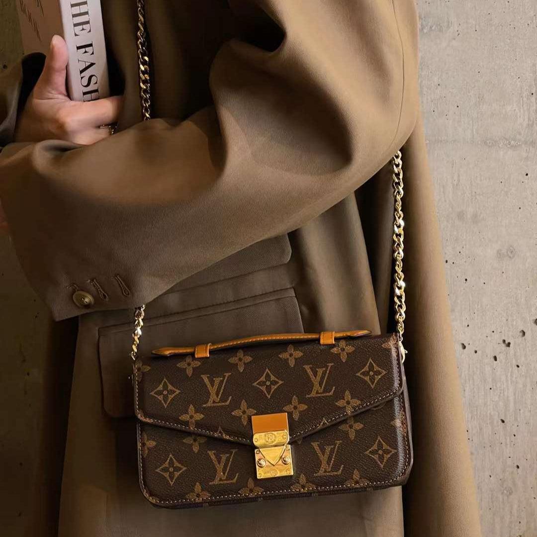 Monogram canvas tas Handheld Crossbody ketting mobiele telefoon