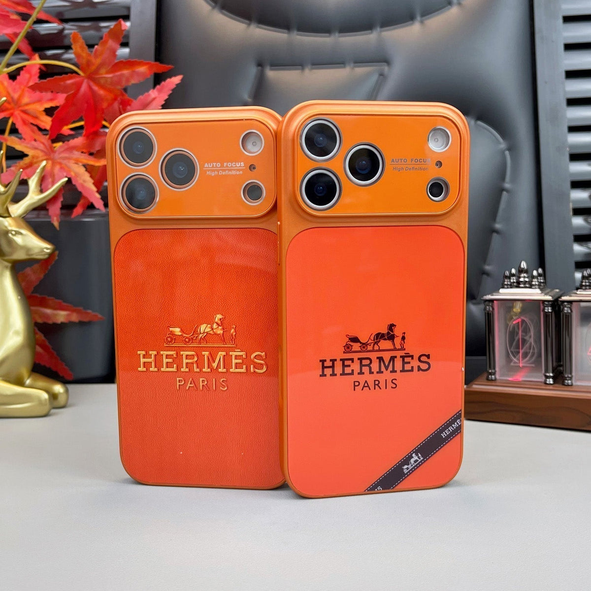 H ラグジュアリーオレンジシリーズ iPhone ケース