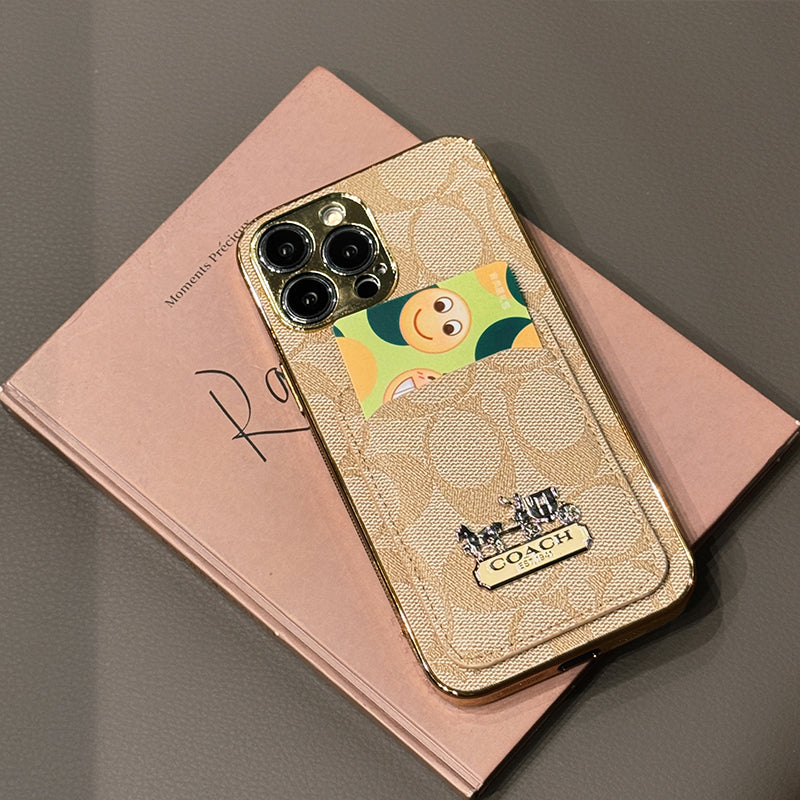 クラシック カードバッグ レザー iPhone ケース