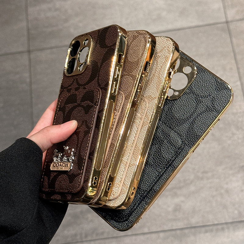 クラシック カードバッグ レザー iPhone ケース