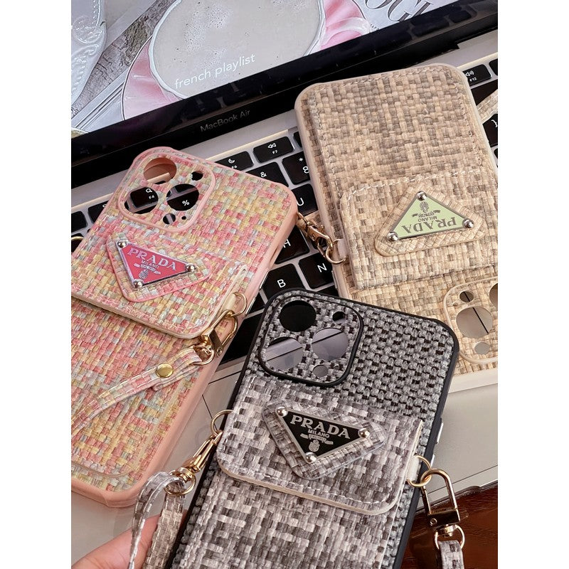 Étui pour iPhone à bandoulière pour sac à cartes de luxe