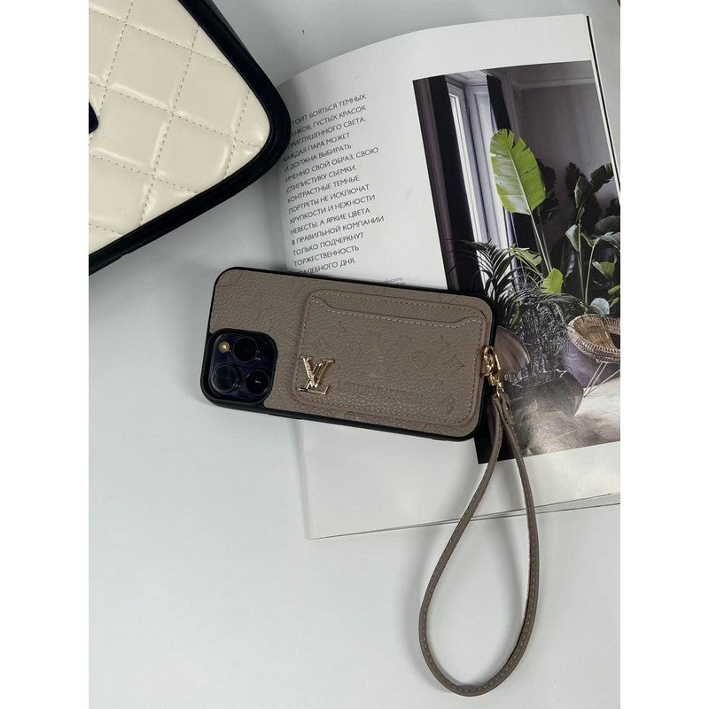 Luxe iPhone-hoesje met vier kleuren kaarttas