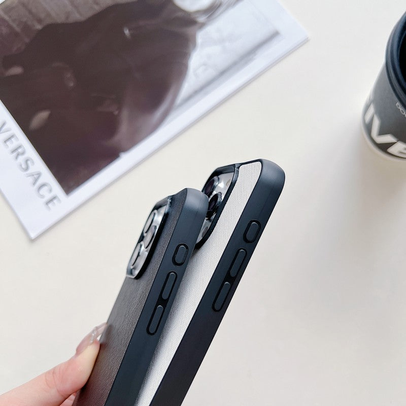 ラグジュアリーなクロスボディレザーiPhoneケース