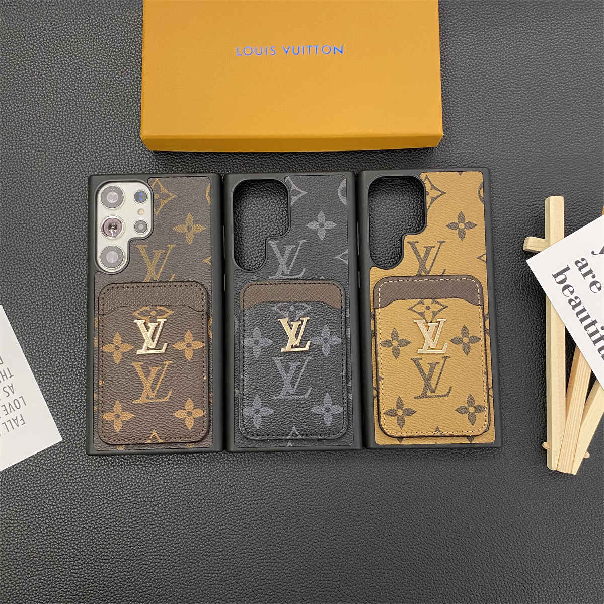 HAZĂ DE TELEFON SAMSUNG GALAXY PETITE MALLE SUPORT CARD PÂNZĂ MONOGRAMĂ