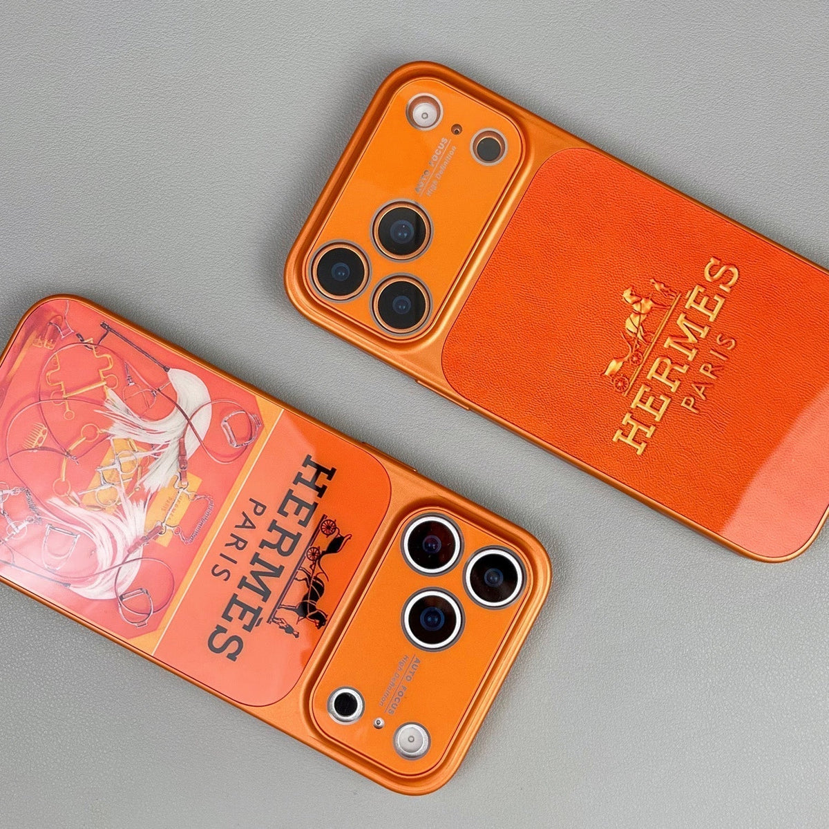 H ラグジュアリーオレンジシリーズ iPhone ケース