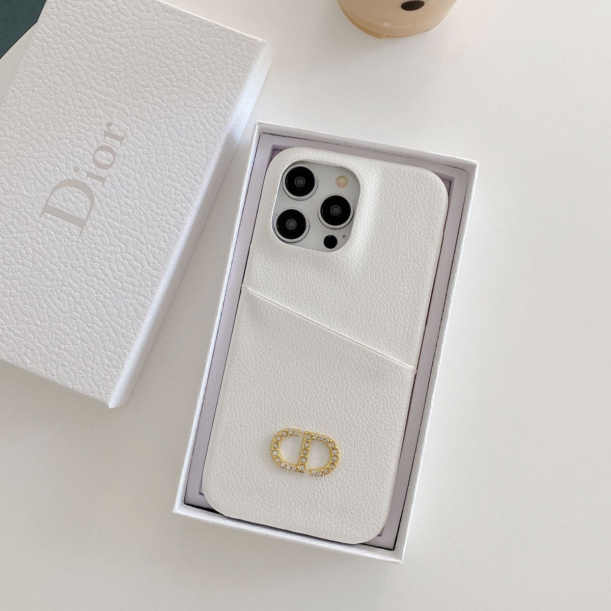 Capa de couro da moda para iPhone