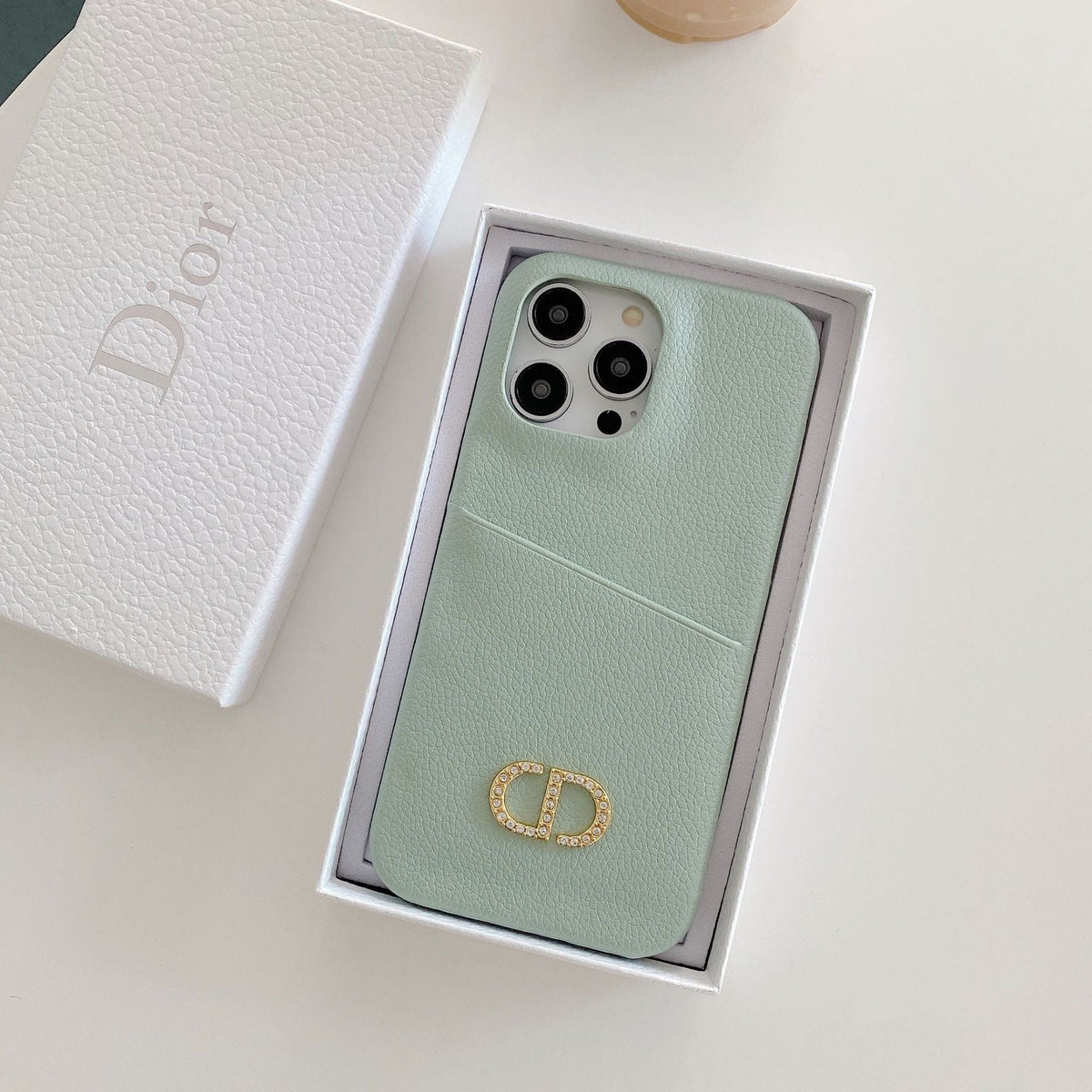 Capa de couro da moda para iPhone
