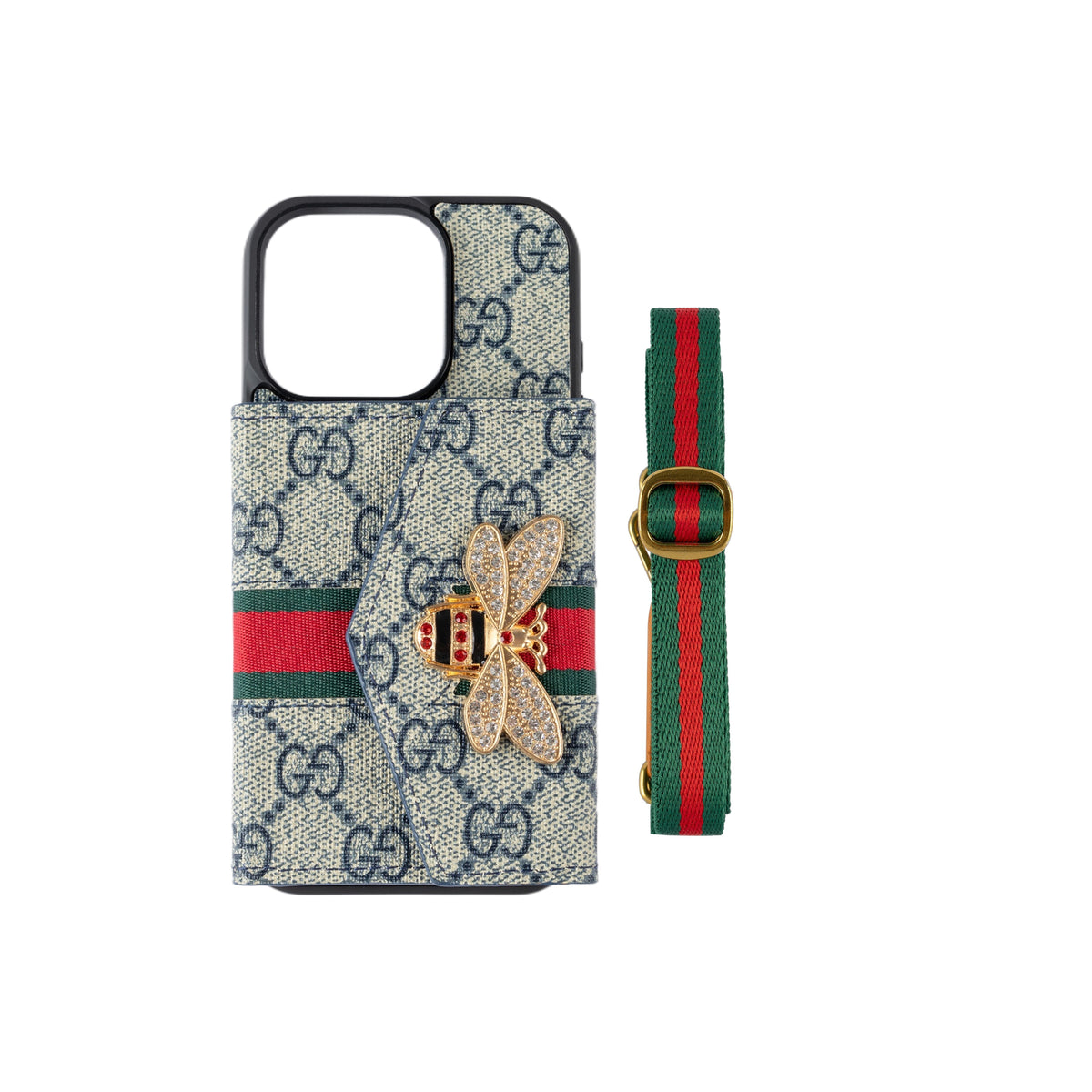 Capa crossbody premium avançada para iPhone com suporte para cartão & Alça de ombro