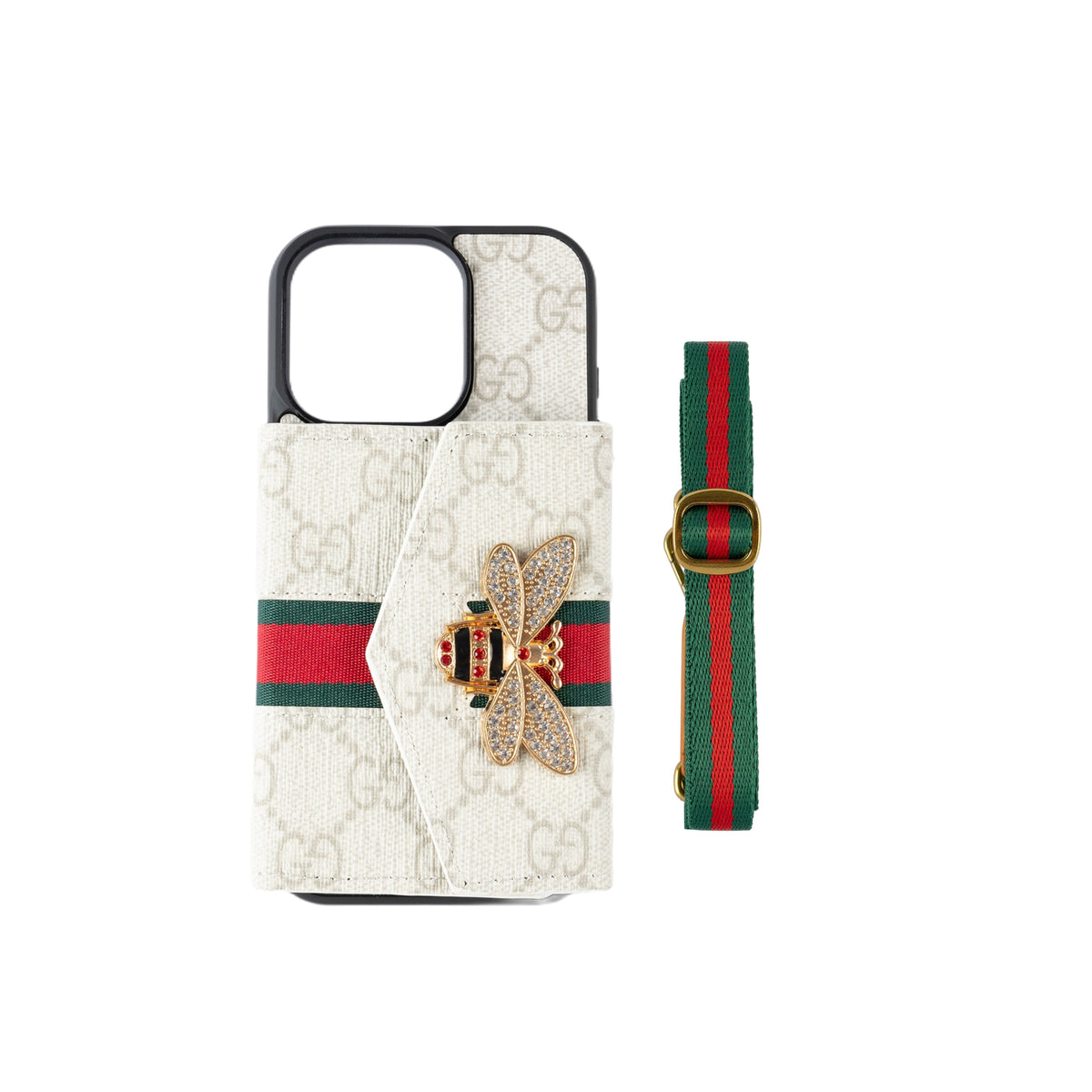 Capa crossbody premium avançada para iPhone com suporte para cartão & Alça de ombro