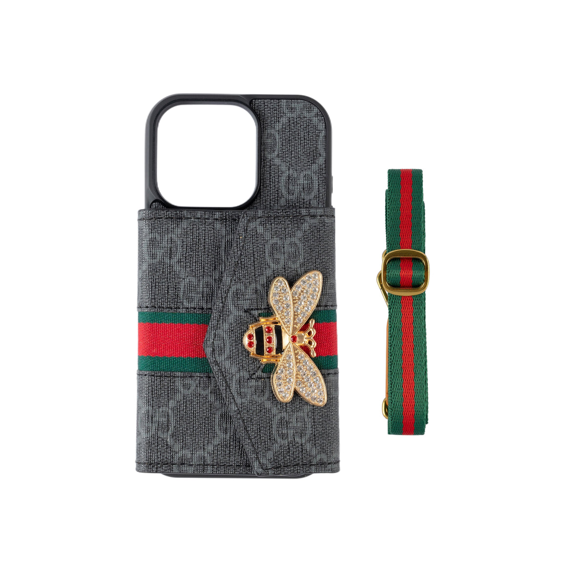 Capa crossbody premium avançada para iPhone com suporte para cartão & Alça de ombro