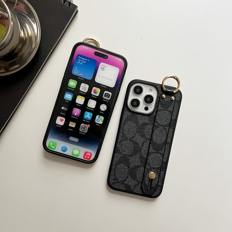 Klassisk iPhone-deksel med holder, svart – SW240330