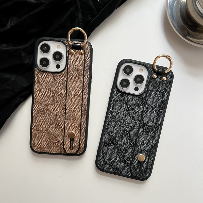 Klassisk iPhone-deksel med holder, svart – SW240330
