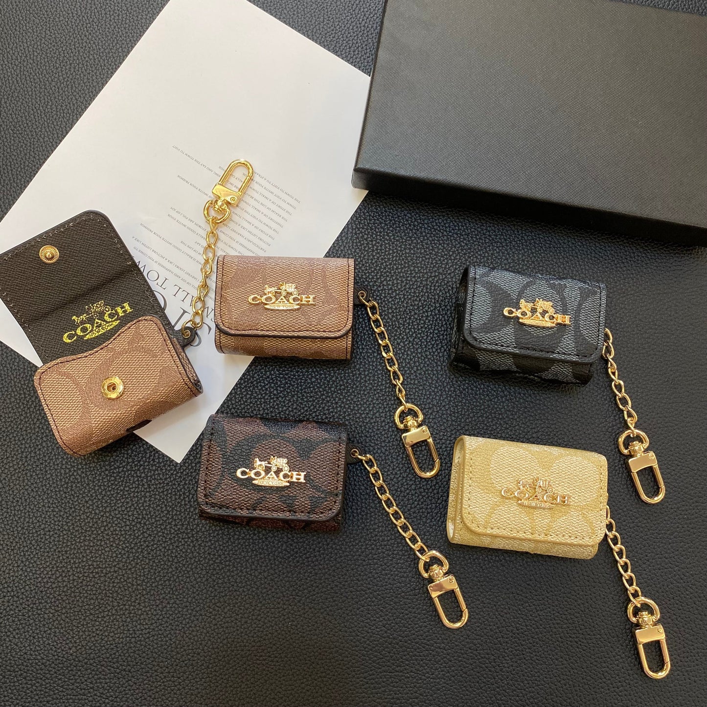 Estuches Luxury Classic para AirPods Pro Marrón claro - LGK240425