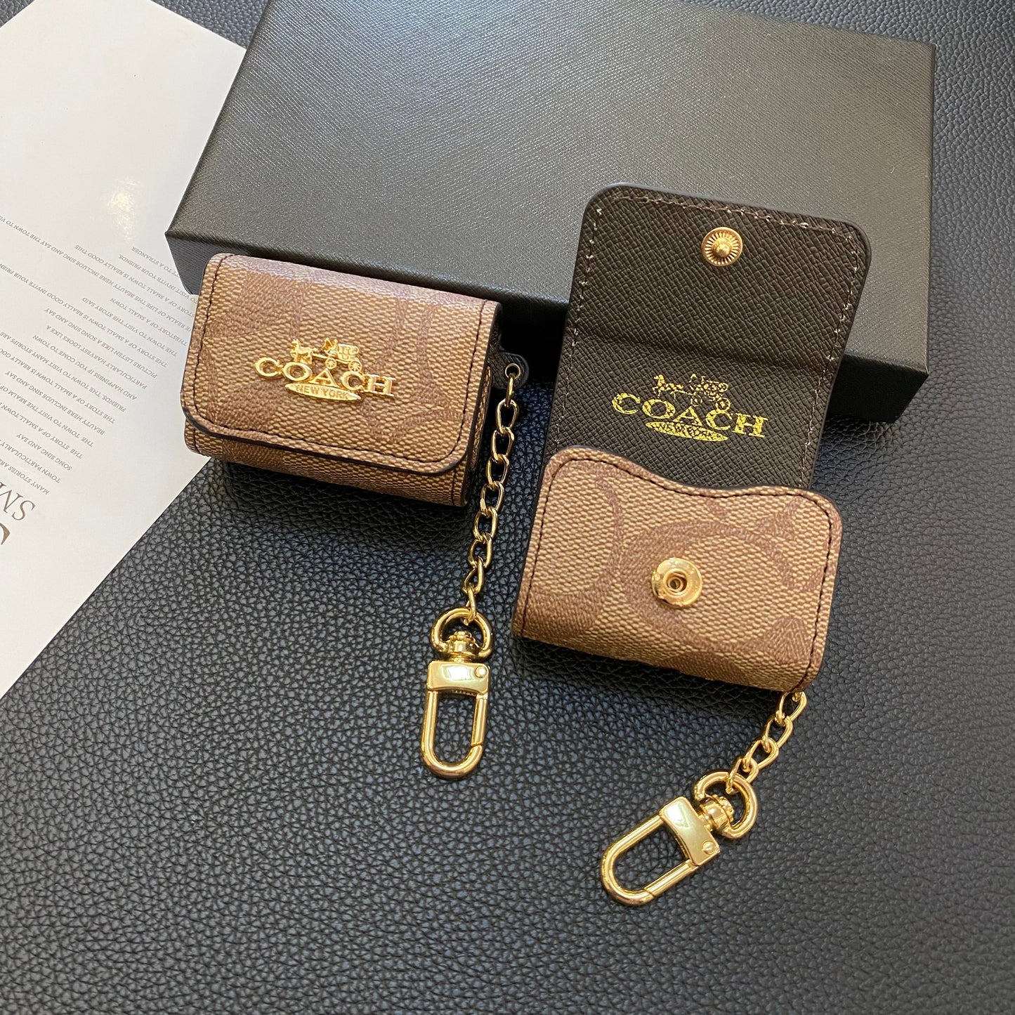 Estuches Luxury Classic para AirPods Pro Marrón claro - LGK240425