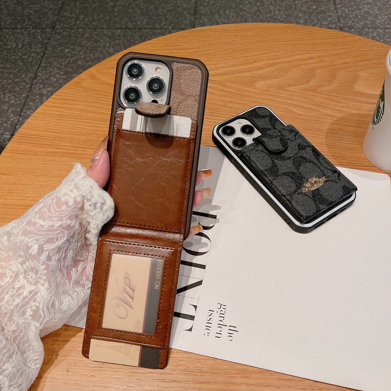 ウォレット付きクラシック iPhone ケース -LBK241416