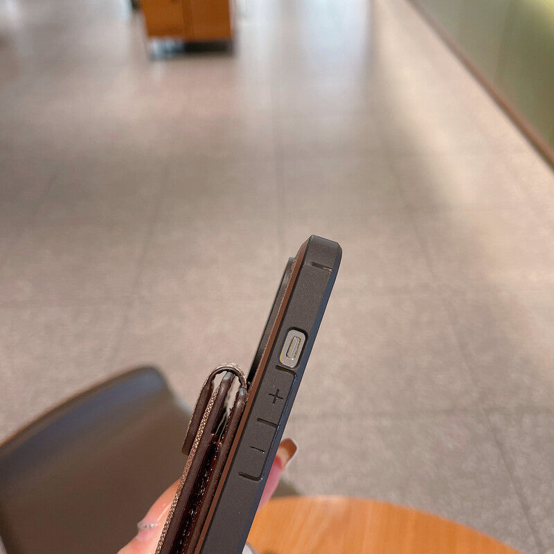 Cás iPhone Clasaiceach Le Sparán -LBK241416