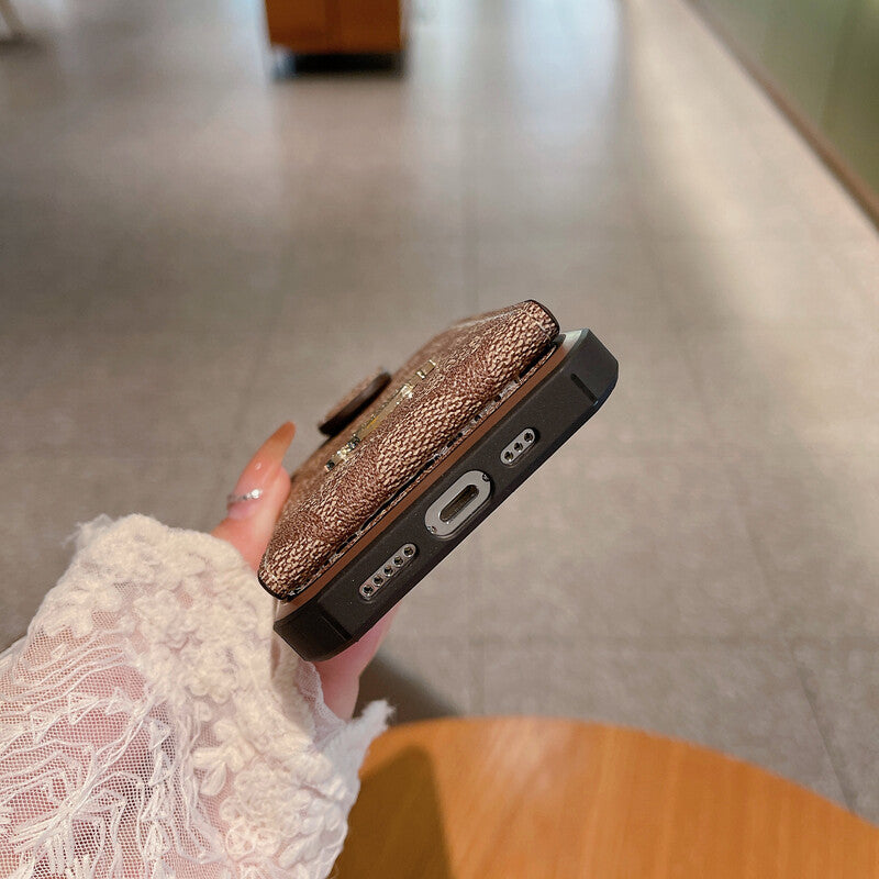 ウォレット付きクラシック iPhone ケース -LBK241416
