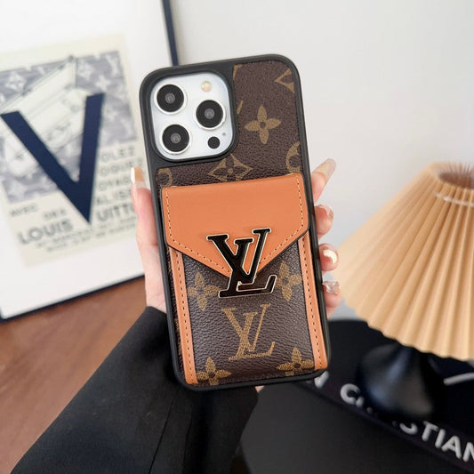 Luksuzna barvna torba za kartice za iPhone