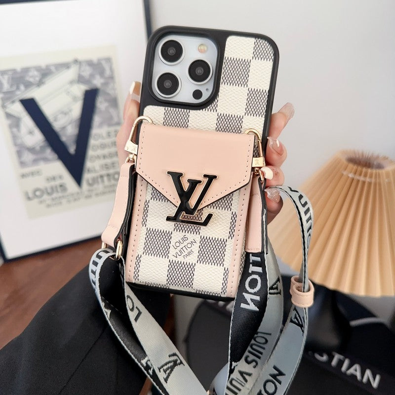 Luksuzna torba za voščilnice, etui za iPhone s petbarvno verigo