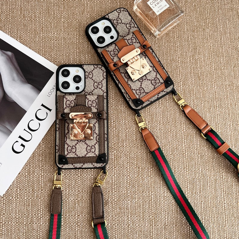Premium Card Bag Chain Klasické pouzdro na iPhone