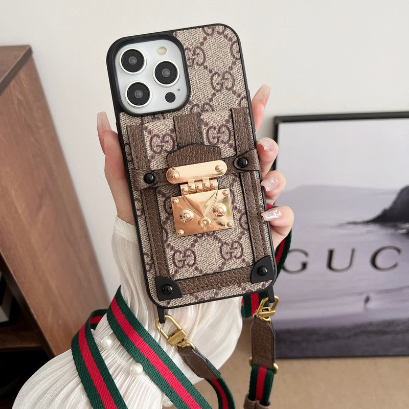 Premium Card Bag Chain Klasické pouzdro na iPhone