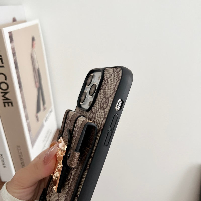 Premium Card Bag Chain Klasické pouzdro na iPhone