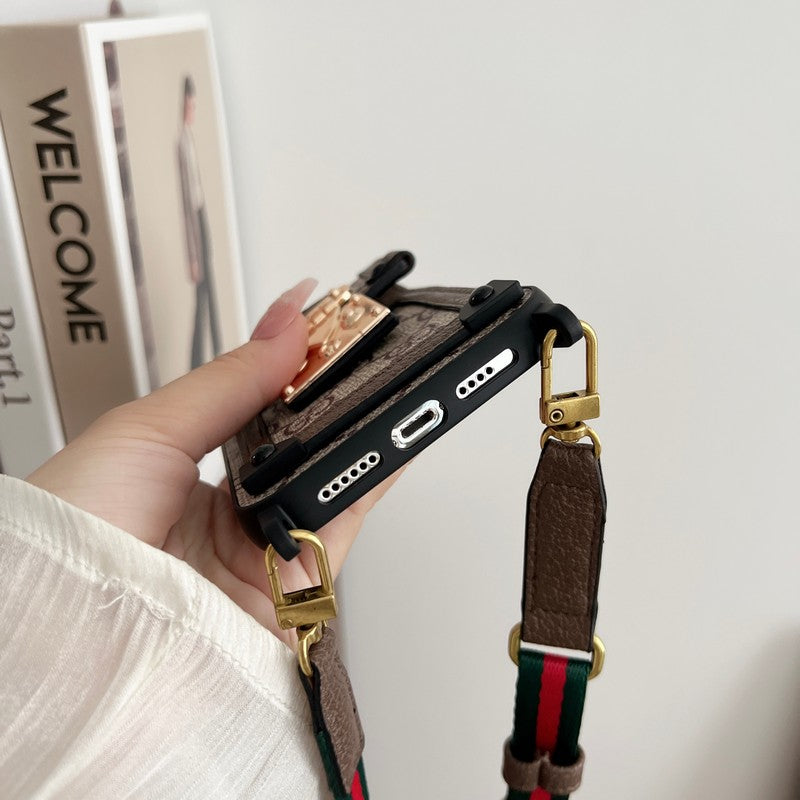 Premium Card Bag Chain Klasické pouzdro na iPhone
