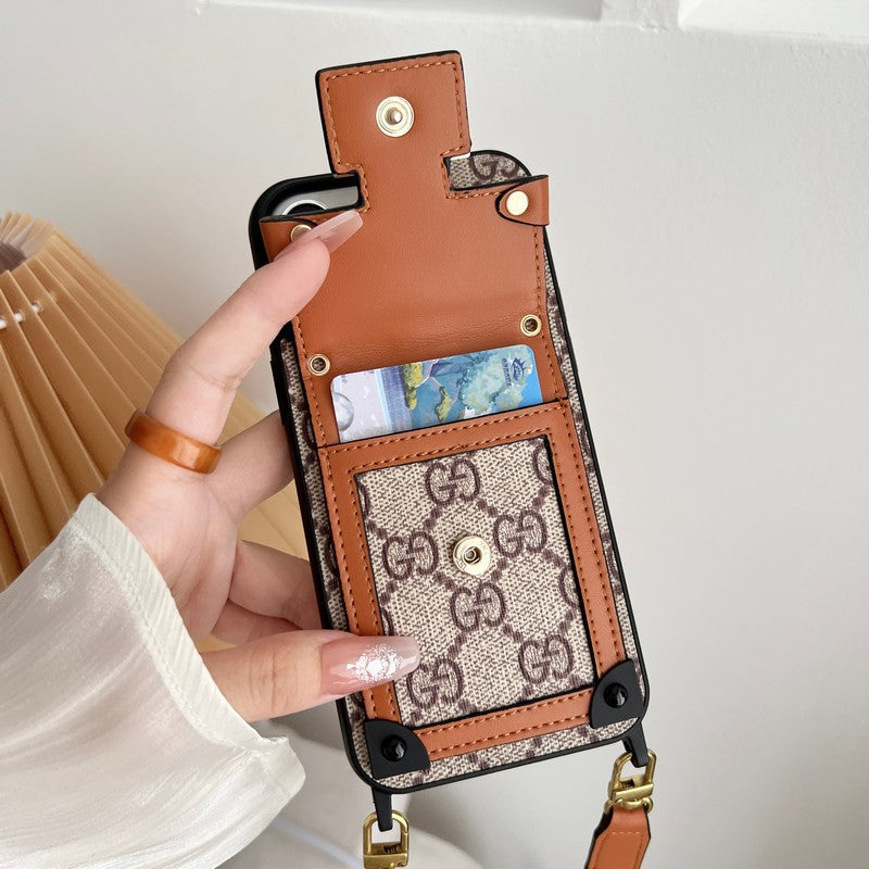 Premium Card Bag Chain Klasické pouzdro na iPhone