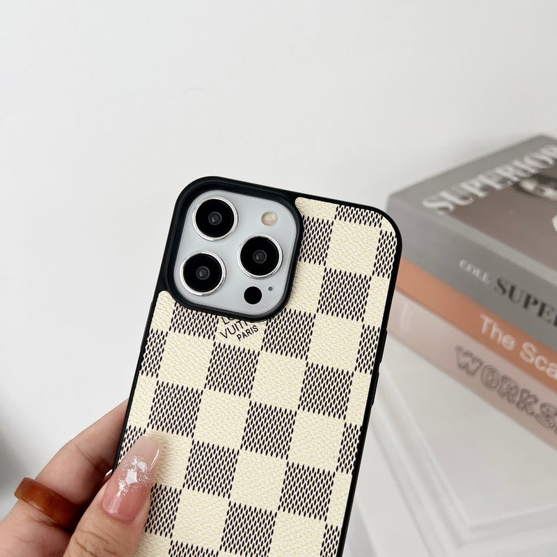 ラグジュアリー ブラック & ホワイト クロスボディ iPhone ケース
