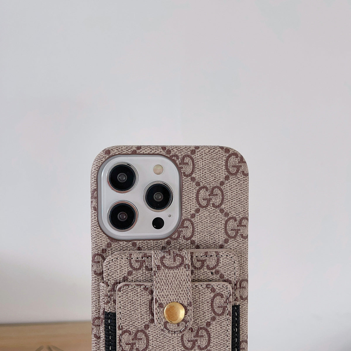Premium kortholder iPhone-deksel