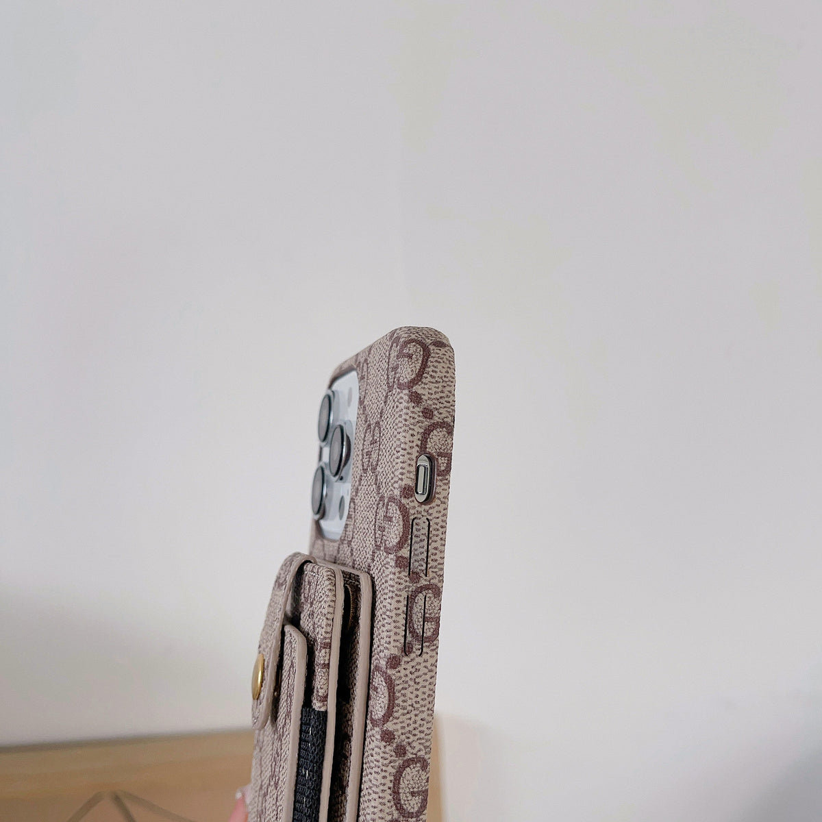 Premium kortholder iPhone-deksel